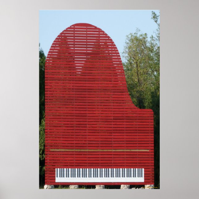 Red Piano Poster (Front)