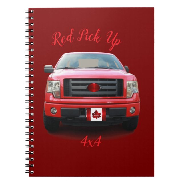 RED PICK UP NOTEBOOK (Front)