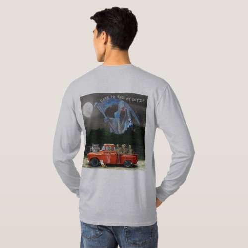 Red Pick_up Truck and Skeleton Crew T_Shirt