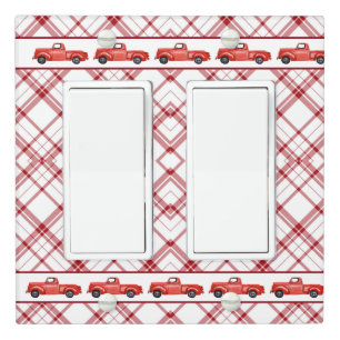 Red Pick Up Truck Light Switch Cover