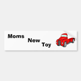 red_pick-up_truck, Moms, Toy, New Bumper Sticker