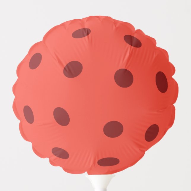 Red Pickleball Funny Gift Bouquet Balloon (Front)