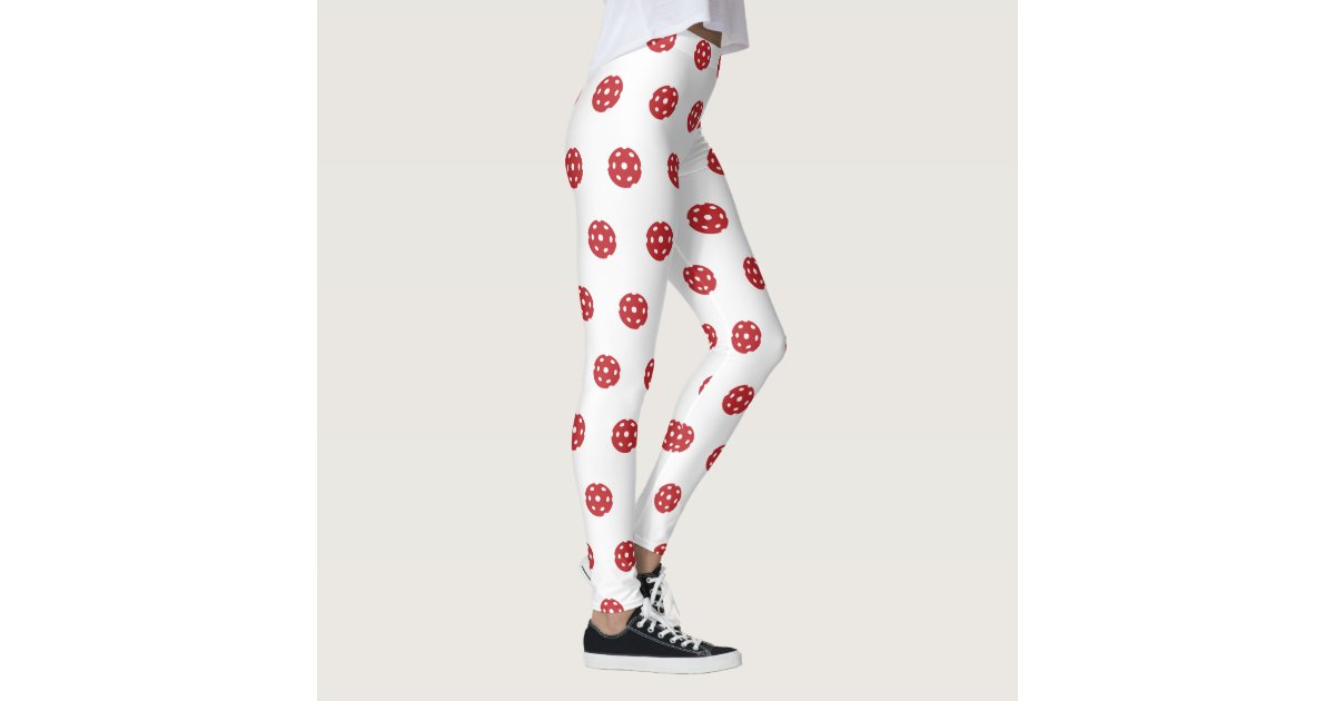 Pickleball Print Patriotic Fireworks Custom Text Capri Leggings