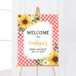 Red Picnic Sunflower Baby Shower Welcome Poster<br><div class="desc">Make your event special with this Baby Girl Baby Shower with our cute and lovely printable Welcome Sign featuring adorable Sunflower Baby Shower theme. Download,  personalize,  and create lasting memories with this perfect touch for your joyous celebration!

BS779</div>