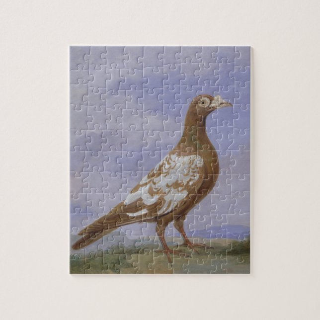 Red Pied Carrier Pigeon (oil on canvas) Jigsaw Puzzle (Vertical)