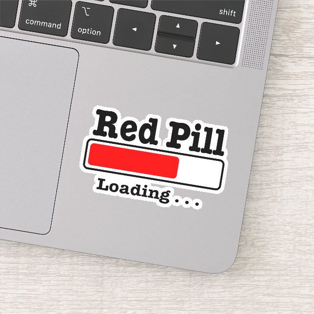 Red pill loading sticker (Detail)