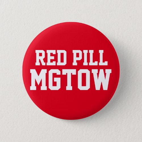 Red Pill MGTOW Pinback Button