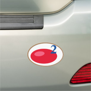 RED Pill to the next level Oval Sticker Car Magnet