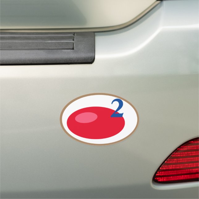 RED Pill to the next level Oval Sticker Car Magnet (In Situ)