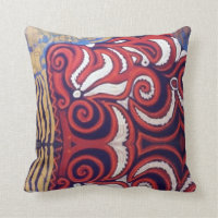 Red Pilow Throw Pillow