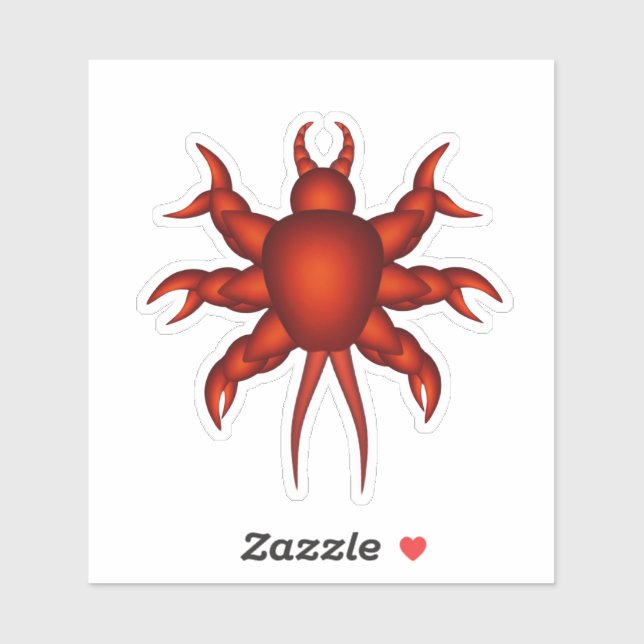Red pincher bug sticker (Sheet)