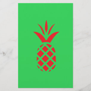 Red Pine apple in Green Stationery