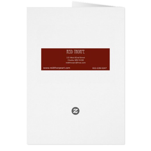Red Pine Reflection Cards (Back)