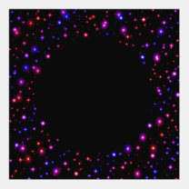 Red, Pink and Blue Sparkle Stars Frame or Arch
