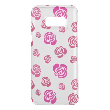 Red Pink and Magenta Roses in a Flowery Pattern Uncommon Samsung Galaxy S8+ Case