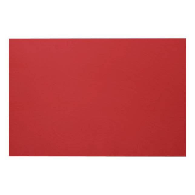 Red, pink, and orange garments hang side by side o wood wall art (Front)
