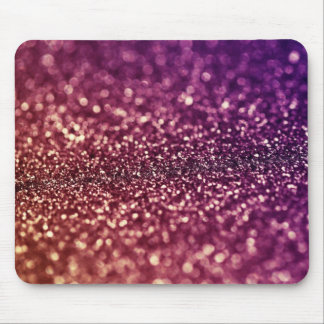 Red Pink and Purple Sparkle Diva Glitter Design Mouse Pad