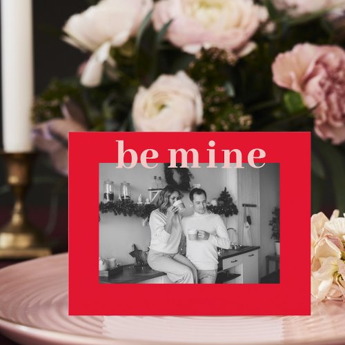 Red  Pink Be Mine  Couple Photo  Valentines  Po Postcard