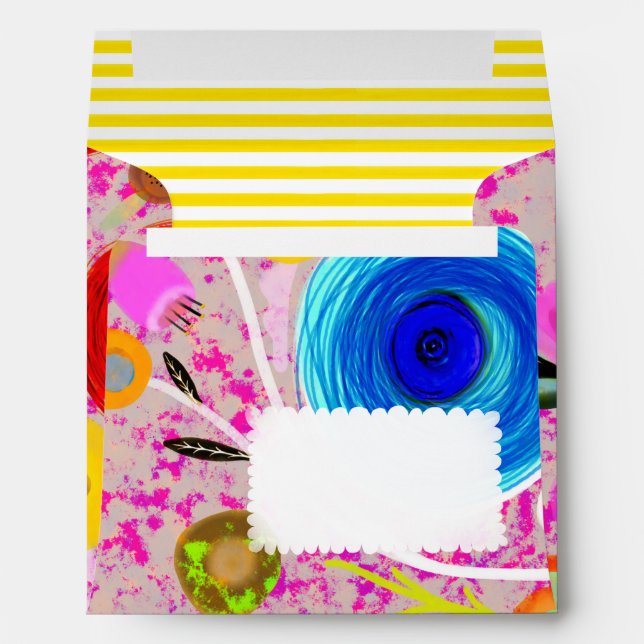 Red Pink blue envelope set (Back (Bottom))