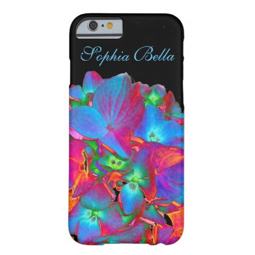 Red pink blue purple floral colorful floral barely there iPhone 6 case