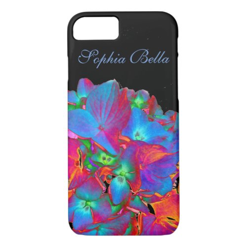 Red pink blue purple floral colorful floral iPhone 87 case