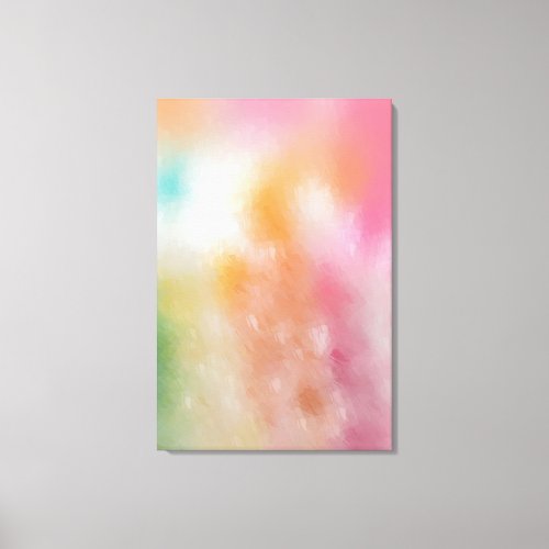 Red Pink Blue Purple Green Yellow Colorful Trendy Canvas Print