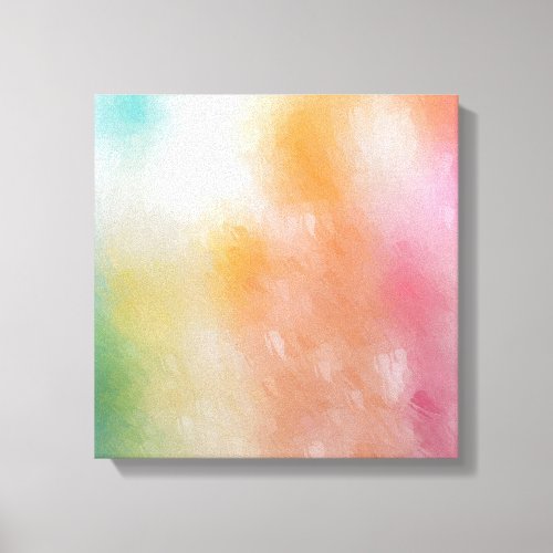 Red Pink Blue Purple Green Yellow Modern Trendy Canvas Print