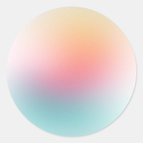 Red Pink Blue Purple Yellow Blank Colorful Trendy Classic Round Sticker