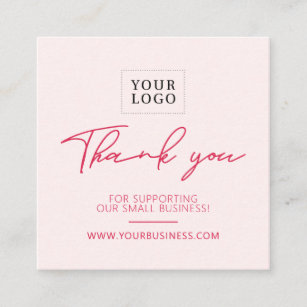 Red & Pink Business Package Thank you Insert 