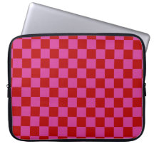 Red + Pink Check Checkered Checkerboard Pattern