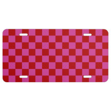 Red + Pink Check Checkered Checkerboard Pattern