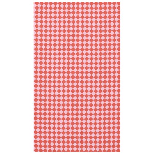 Red  Pink Checkerboard Tablecloth