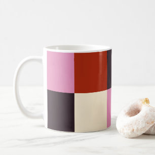 Red Pink Eggplant Ivory Stylish Coffee Mug