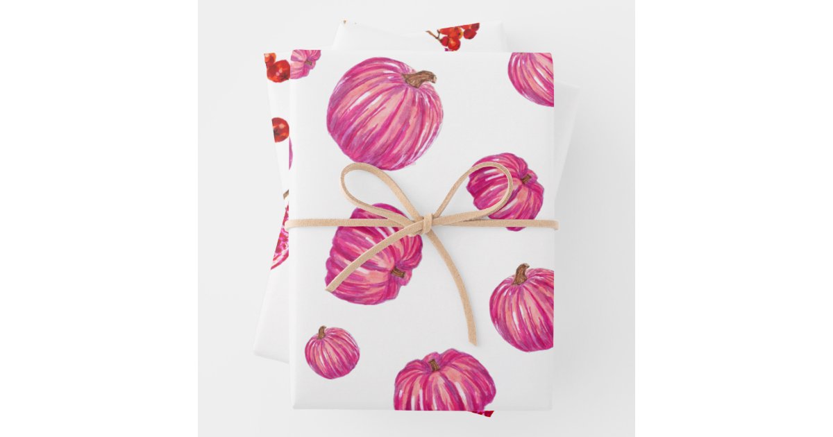 Fall Floral Wrapping Paper