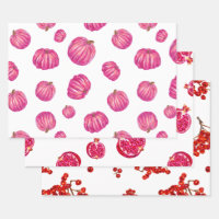 Fall Floral Wrapping Paper