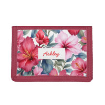 Red Pink Floral Watercolor Colorful