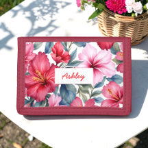 Red Pink Floral Watercolor Colorful