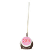 Red & Pink Fun Dirty 30 30th Birthday Cake Pops (Front)