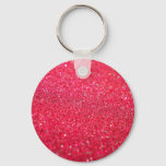 Red Pink Glitter Custom Item Keychain at Zazzle