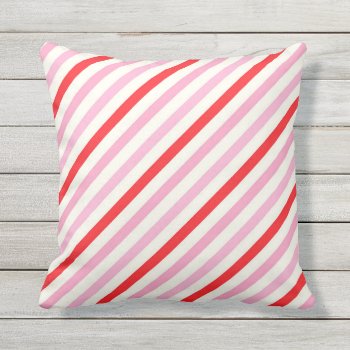Red Pink Heart Valentine Retro Colorful Love Gift Throw Pillow by Home_Sweet_Holiday at Zazzle