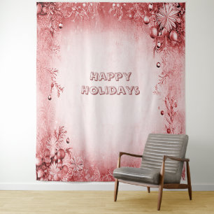 Red Pink Holiday Backdrop