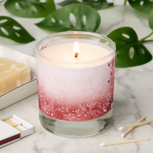Red Pink Holiday Scented Jar Candle
