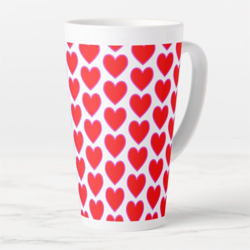 Red Pink Love Hearts Romantic Cheerful Mug