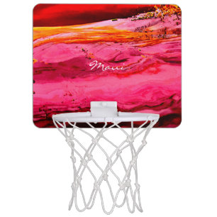 red/pink maui waves Thunder_Cove Mini Basketball Hoop