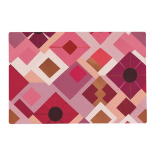 Red Pink Mauve Placemat