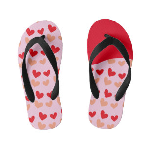 red pink mini hearts sandals