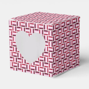 Red Pink Modern Pattern  Favor Boxes