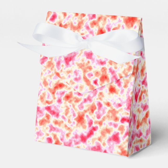 Red Pink Orange Favor Boxes (Front Side)