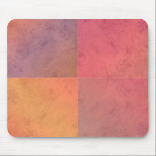 Red Pink Orange Yellow Geometric Watercolor Art Mouse Pad