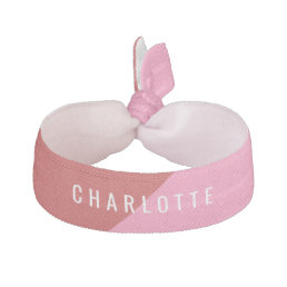 Red &amp; Pink Personalized Name Hair Tie